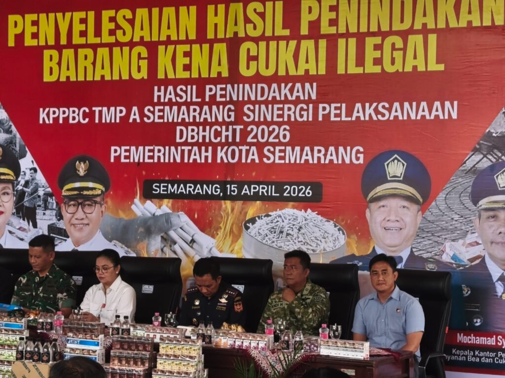 Pemusnahan Jutaan Rokok Ilegal di Balaikota Semarang, Kerugian Negara Capai Rp7,6 Miliar